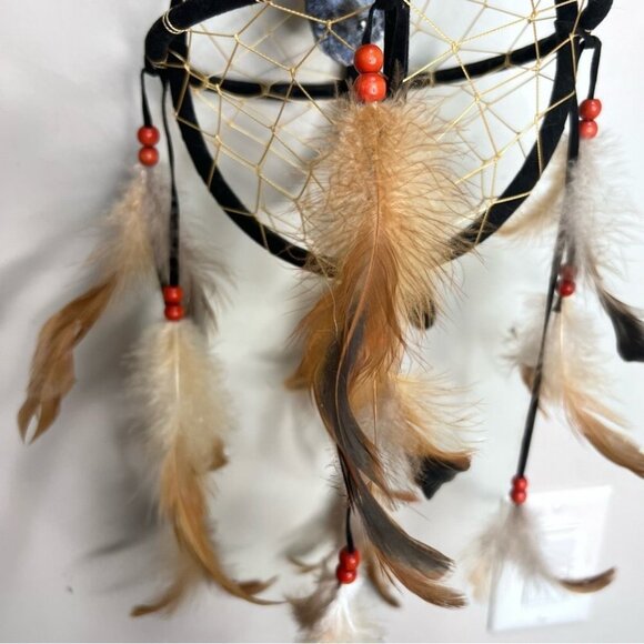3d Orbit Shaped Dreamcatcher with Wolf - Picture 3 of 6